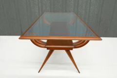 Giuseppe Scapinelli Brazilian Modern Coffee Table in Hardwood Glass by Giuseppe Scapinelli 1950s - 3186527