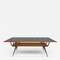 Giuseppe Scapinelli Brazilian Modern Coffee Table in Hardwood Glass by Giuseppe Scapinelli 1950s - 3194899