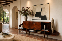 Giuseppe Scapinelli Brazilian Modern Credenza by Giuseppe Scapinelli in Brazilian Rosewood - 4692857