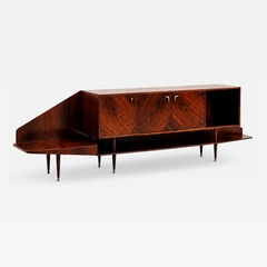 Giuseppe Scapinelli Brazilian Modern Credenza by Giuseppe Scapinelli in Brazilian Rosewood - 4700974