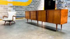 Giuseppe Scapinelli Brazilian Modern Credenza in Hardwood Brass Giuseppe Scapinelli 1955 Brazil - 3183677