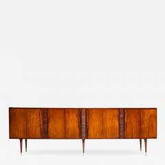 Giuseppe Scapinelli Brazilian Modern Credenza in Hardwood Brass Giuseppe Scapinelli 1955 Brazil - 3190684