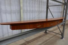 Giuseppe Scapinelli Brazilian Modern Floating Sideboard in Hardwood Giuseppe Scapinelli c 1950 - 3559603