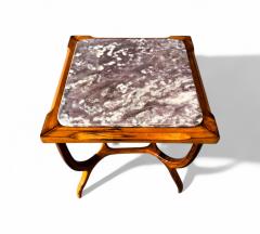 Giuseppe Scapinelli Brazilian Modern Side Table in Caviuna Marble Giuseppe Scapinelli 1950s - 4416756