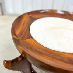 Giuseppe Scapinelli Brazilian Modern Side Table in Hardwood Marble by Giuseppe Scapinelli Brazil - 3357426