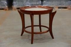Giuseppe Scapinelli Brazilian Modern Side Table in Hardwood Marble by Giuseppe Scapinelli Brazil - 3357488