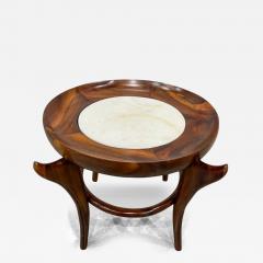 Giuseppe Scapinelli Brazilian Modern Side Table in Hardwood Marble by Giuseppe Scapinelli Brazil - 3374487