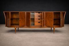 Giuseppe Scapinelli Caviuna Wood Credenza by Giuseppe Scapinelli for Zullo Sonato Brazil 1950s - 4635747