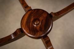 Giuseppe Scapinelli Circular Coffee Table in Cavi na Wood Glass by Giuseppe Scapinelli - 4594219