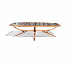 Giuseppe Scapinelli Coffee Table in Caviuna wood Glass Giuseppe Scapinelli 1950s Lot 770 - 4338490