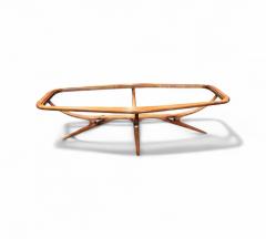 Giuseppe Scapinelli Coffee Table in Caviuna wood Glass Giuseppe Scapinelli 1950s Lot 770 - 4338496