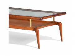 Giuseppe Scapinelli Coffee Table in Caviuna wood Glass Giuseppe Scapinelli 1950s Lot 820 - 4118141