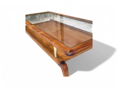 Giuseppe Scapinelli Coffee Table in Caviuna wood Glass Giuseppe Scapinelli 1950s Lot 820 - 4118144