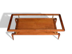 Giuseppe Scapinelli Coffee Table in Caviuna wood Glass Giuseppe Scapinelli 1950s Lot 820 - 4118147
