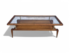Giuseppe Scapinelli Coffee Table in Caviuna wood Glass Giuseppe Scapinelli 1950s Lot 820 - 4118148