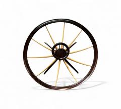 Giuseppe Scapinelli Coffee Table with Flower Vase in Two Woods Giuseppe Scapinelli 1950s - 4367484