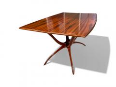 Giuseppe Scapinelli Dining Table with Sculpted Base in Caviuna Wood Giuseppe Scapinelli 1950s - 4014501