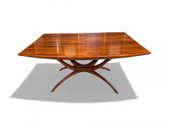 Giuseppe Scapinelli Dining Table with Sculpted Base in Caviuna Wood Giuseppe Scapinelli 1950s - 4014503