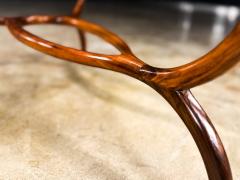 Giuseppe Scapinelli Egg Coffee Table in Caviuna Wood Glass by Giuseppe Scapinelli Brazil 1950s - 4473570