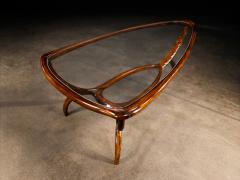 Giuseppe Scapinelli Egg Coffee Table in Caviuna Wood Glass by Giuseppe Scapinelli Brazil 1950s - 4473572