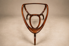 Giuseppe Scapinelli Egg Coffee Table in Caviuna Wood Glass by Giuseppe Scapinelli Brazil - 4692797