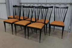 Giuseppe Scapinelli Eight Dining Chair Set in Hardwood beige leather Giuseppe Scapinelli Brazil - 3339161