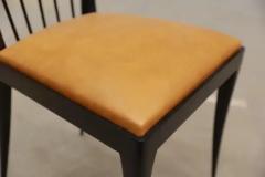 Giuseppe Scapinelli Eight Dining Chair Set in Hardwood beige leather Giuseppe Scapinelli Brazil - 3339178