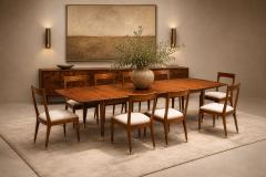 Giuseppe Scapinelli Extendable Brazilian Modern Dining Table in Cavi na Wood by Giuseppe Scapinelli - 4596965