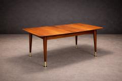 Giuseppe Scapinelli Extendable Brazilian Modern Dining Table in Cavi na Wood by Giuseppe Scapinelli - 4596974