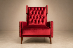 Giuseppe Scapinelli Giuseppe Scapinelli Armchair in Hardwood Ruby Cotton Velvet Brazil Lot 313C - 4707565