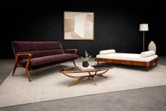 Giuseppe Scapinelli Giuseppe Scapinelli Floating Daybed in Solid Cavi na Wood with Off White Alpaca - 4526767