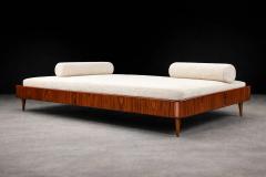 Giuseppe Scapinelli Giuseppe Scapinelli Floating Daybed in Solid Cavi na Wood with Off White Alpaca - 4526779