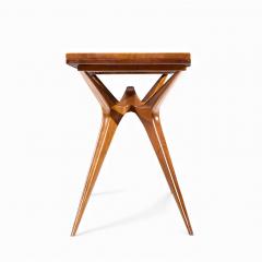 Giuseppe Scapinelli Giuseppe Scapinelli Mid Century Brazilian Walnut Console Flip Top Dining Table - 4434081