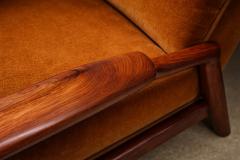 Giuseppe Scapinelli Giuseppe Scapinelli Pair of Armchairs in Cavi na Burnt Caramel Mohair Velvet - 4526639