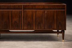 Giuseppe Scapinelli Giuseppe Scapinelli Rosewood Credenza with Brass Sabots Brazil 1950s - 4557795