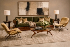 Giuseppe Scapinelli Large Egg Coffee Table in Cavi na Wood Glass by Giuseppe Scapinelli Brazil - 4692464