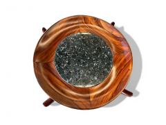 Giuseppe Scapinelli Maracana Side Table in Wood Black Granite Giuseppe Scapinelli 1950s - 4089786