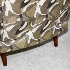 Giuseppe Scapinelli Mid Century Modern Armchair in Hardwood Green Fabric by G Scapinelli Brazil - 3186601
