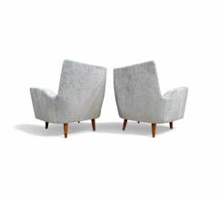 Giuseppe Scapinelli Pair of Armchairs in Hardwood Chenille Giuseppe Scapinelli 1950s Lot 344A - 4356807
