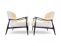 Giuseppe Scapinelli Pair of Armchairs in Rosewood and fabric Giuseppe Scapinelli 1950s Lot 626A - 4190701