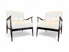 Giuseppe Scapinelli Pair of Armchairs in Rosewood and fabric Giuseppe Scapinelli 1950s Lot 626A - 4190702