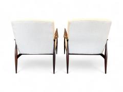 Giuseppe Scapinelli Pair of Armchairs in Rosewood and fabric Giuseppe Scapinelli 1950s Lot 626A - 4190705