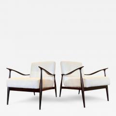 Giuseppe Scapinelli Pair of Armchairs in Rosewood and fabric Giuseppe Scapinelli 1950s Lot 626A - 4211612