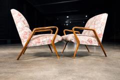 Giuseppe Scapinelli Pair of Brazilian Mid Century Armchairs in Caviuna wood Giuseppe Scapinelli - 4455630