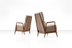 Giuseppe Scapinelli Pair of Giuseppe Scapinelli High Back Chairs in Caviuna Wood Brazil 1950s - 1053998