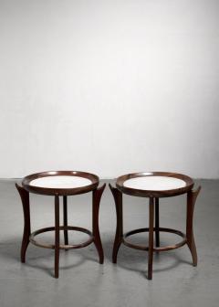 Giuseppe Scapinelli Pair of Giuseppe Scapinelli side tables - 3993248