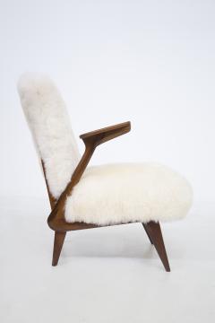 Giuseppe Scapinelli Pair of Italian Fur Armchairs Attributed to Giuseppe Scapinelli - 2198927