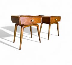 Giuseppe Scapinelli Pair of Nightstands in Pau Marfim Brass Giuseppe Scapinelli 1950s - 4416744