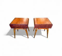 Giuseppe Scapinelli Pair of Nightstands in Pau Marfim Brass Giuseppe Scapinelli 1950s - 4416753