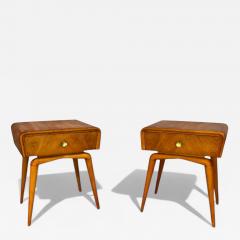 Giuseppe Scapinelli Pair of Nightstands in Yvory Wood Brass Giuseppe Scapinelli 1950s Lot 828 - 4269409
